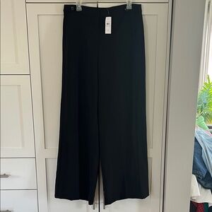 Ann Taylor Black Wide-Leg Dress Pants